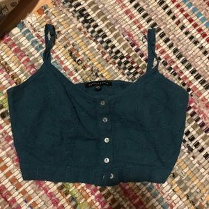 Pacsun Teal Bralette/Crop Top